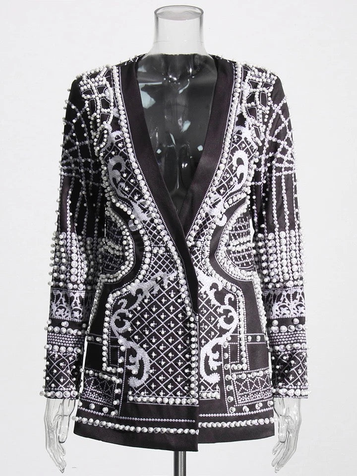 Silver embellished jacket