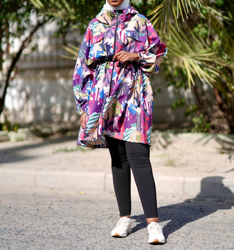 Colorful parka jacket