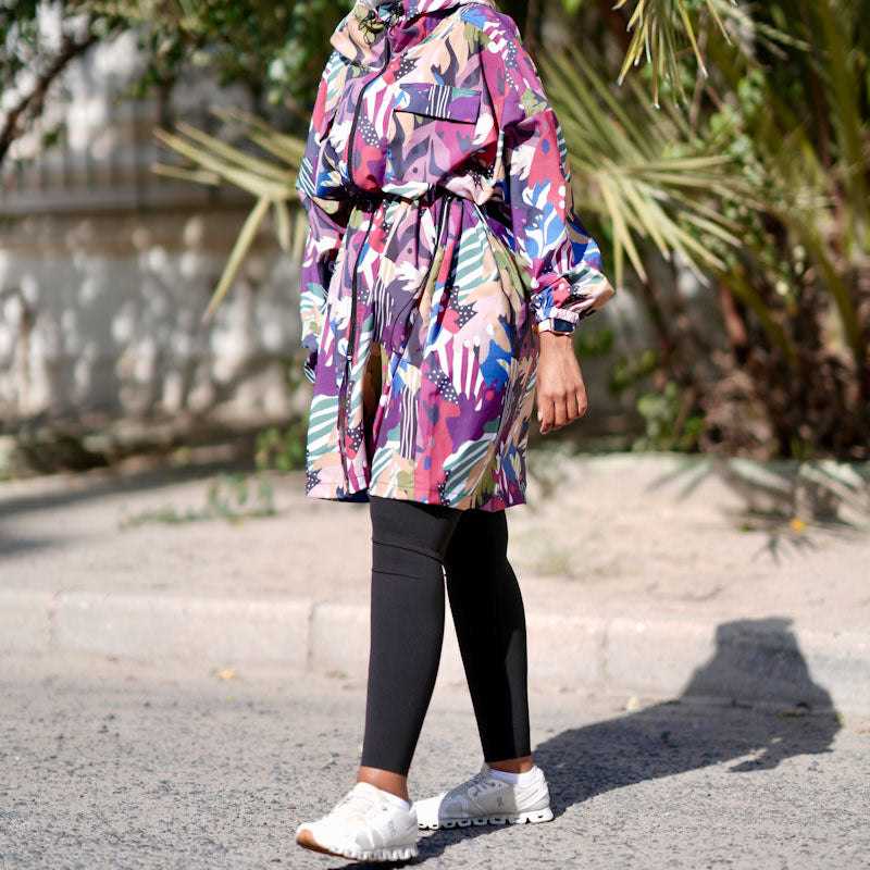 Colorful parka jacket